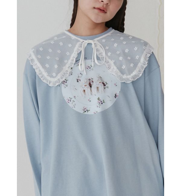 merry jenny「bigレーシーフリル付け襟」|その他|オフホワイト