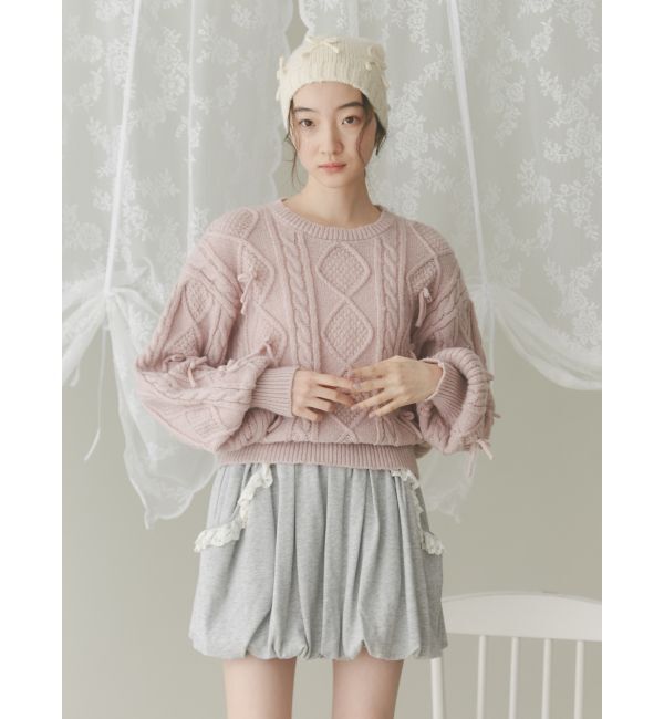 merry jenny「ribbonビーニー」|ニット帽|