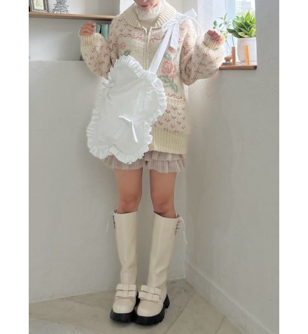 merry jenny「おはなフリルトートバッグ」|トートバッグ|