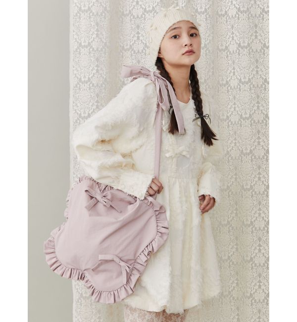 merry jenny「おはなフリルトートバッグ」|トートバッグ|