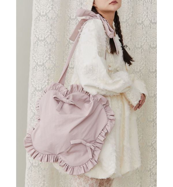 merry jenny「おはなフリルトートバッグ」|トートバッグ|