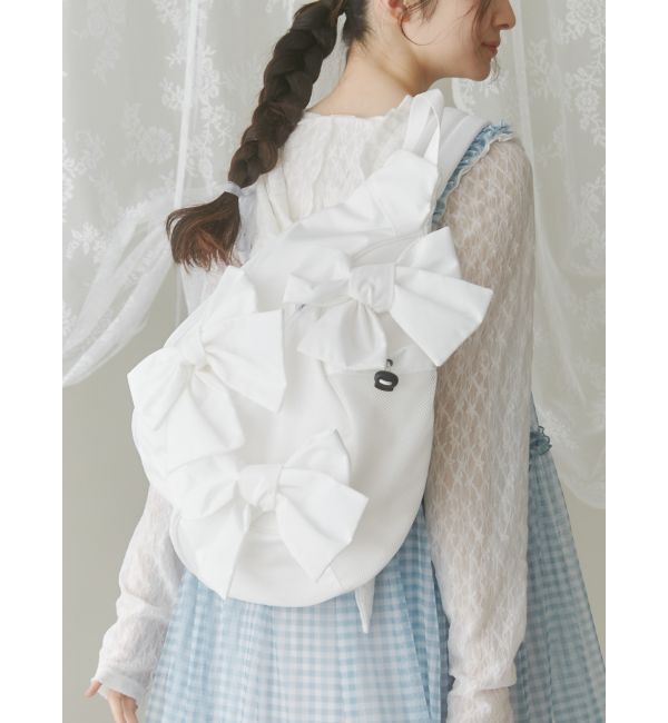 merry jenny「ribbonワンショルダーバッグ」|ショルダー・メッセンジャー|オフホワイト