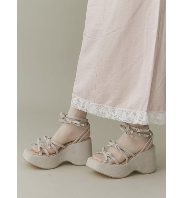 merry jenny「ribbon ribbon sandal」|サンダル|