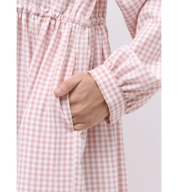 merry jenny「ギンガムチェックフリルワンピース」|ワンピース|