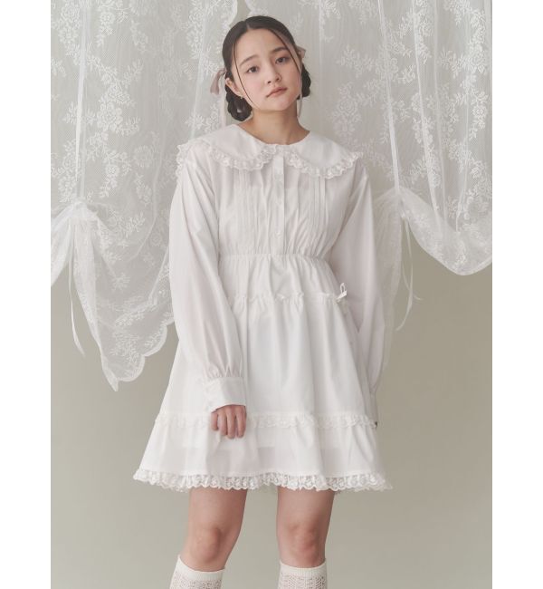 merry jenny「ピンタックフレアミニワンピース」|ワンピース|