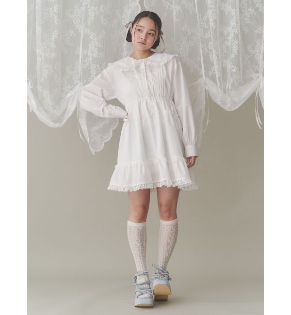 merry jenny「ピンタックフレアミニワンピース」|ワンピース|