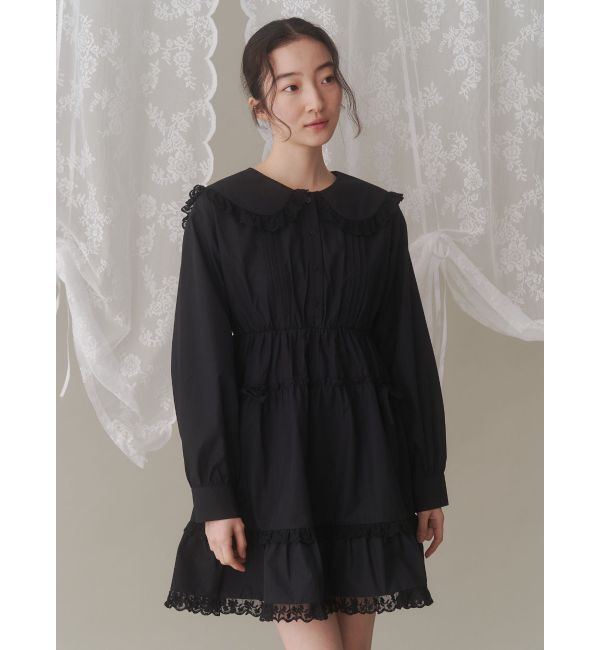 merry jenny「ピンタックフレアミニワンピース」|ワンピース|