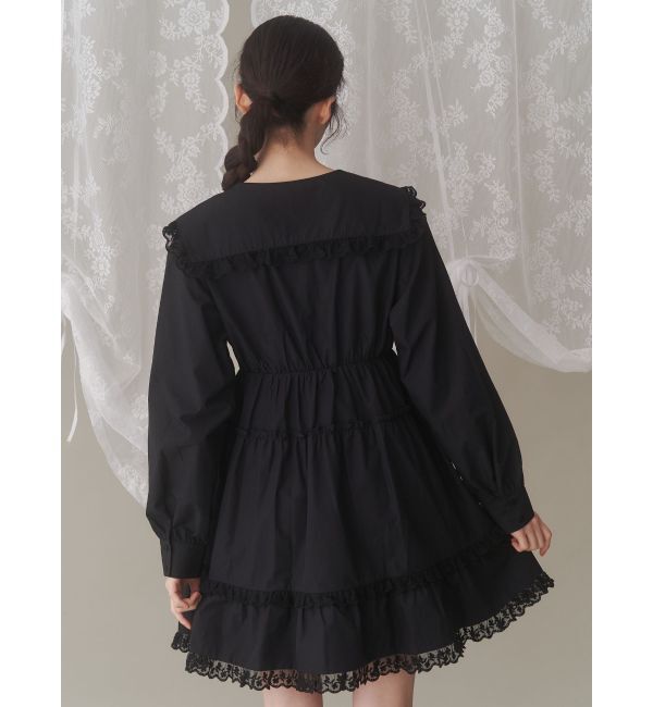 merry jenny「ピンタックフレアミニワンピース」|ワンピース|