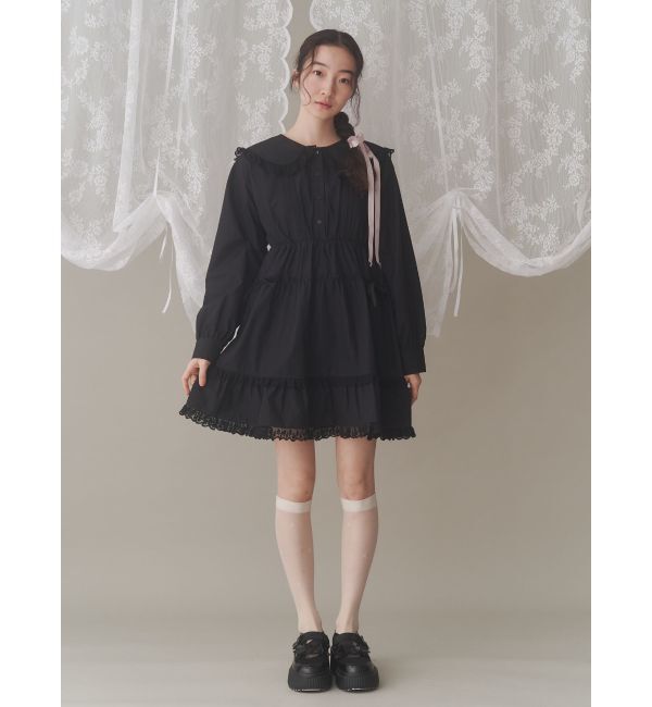 merry jenny「ピンタックフレアミニワンピース」|ワンピース|