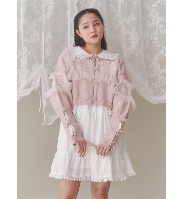 merry jenny「ピンタックフレアミニワンピース」|ワンピース|