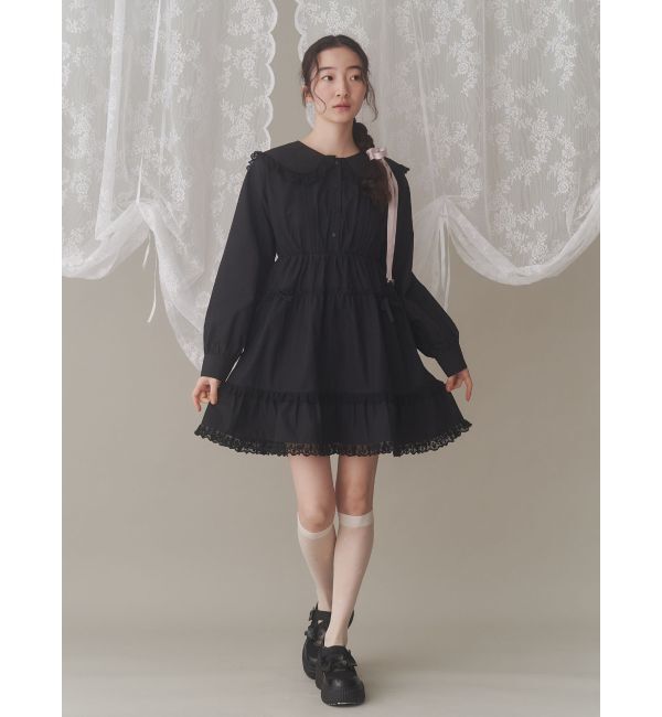 merry jenny「ピンタックフレアミニワンピース」|ワンピース|