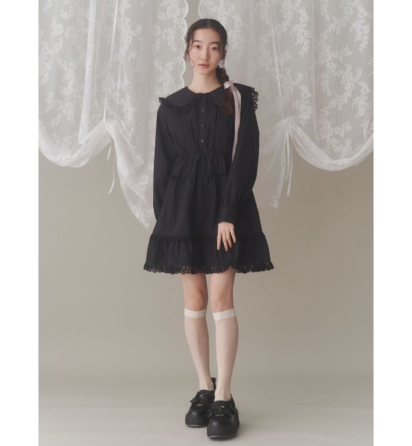 merry jenny「ピンタックフレアミニワンピース」|ワンピース|