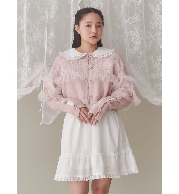 merry jenny「ピンタックフレアミニワンピース」|ワンピース|