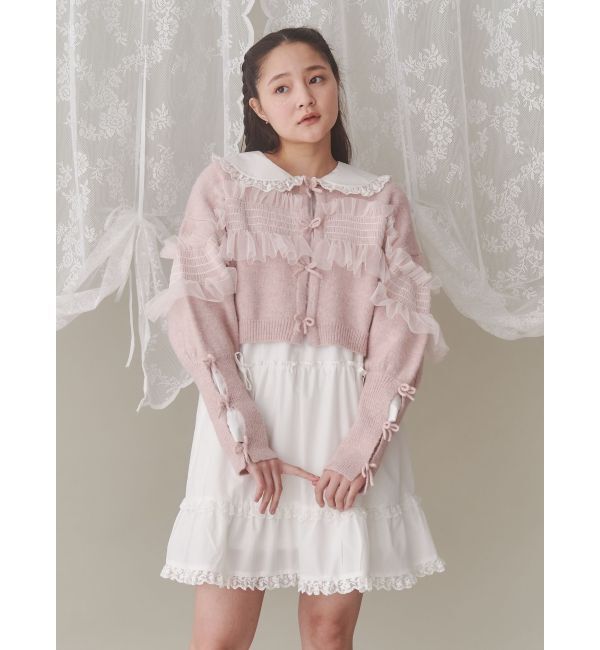 merry jenny「ピンタックフレアミニワンピース」|ワンピース|