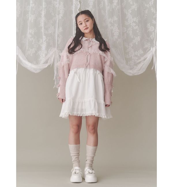 merry jenny「ピンタックフレアミニワンピース」|ワンピース|