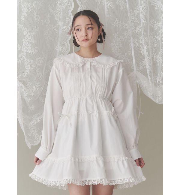 merry jenny「ピンタックフレアミニワンピース」|ワンピース|