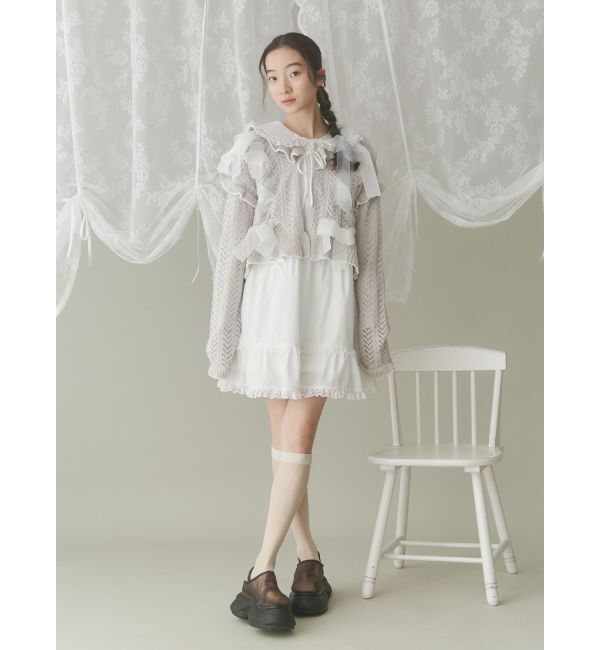 merry jenny「ピンタックフレアミニワンピース」|ワンピース|