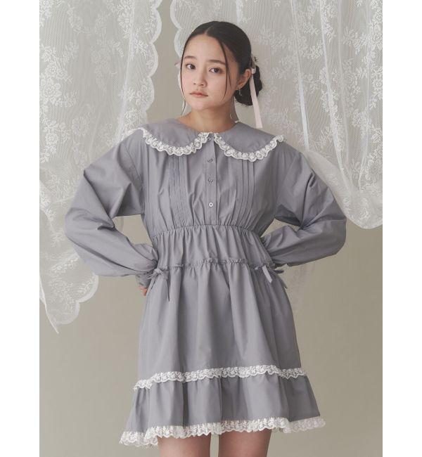 merry jenny「ピンタックフレアミニワンピース」|ワンピース|