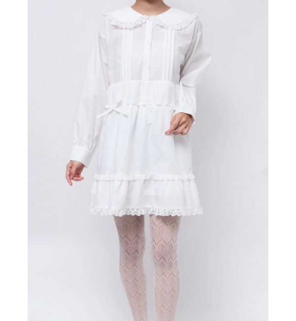 merry jenny「ピンタックフレアミニワンピース」|ワンピース|