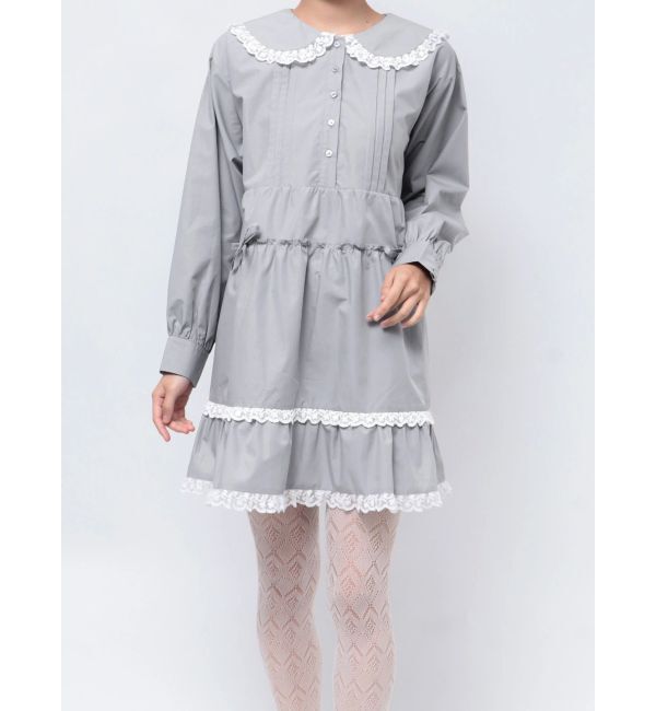 merry jenny「ピンタックフレアミニワンピース」|ワンピース|