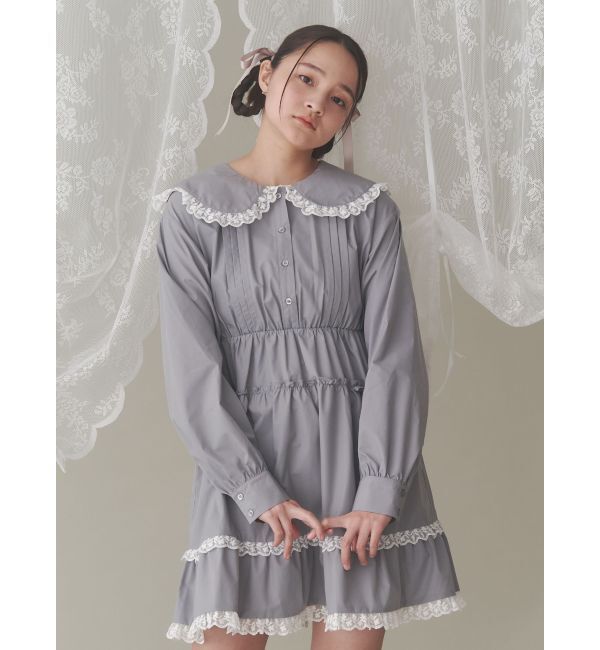 merry jenny「ピンタックフレアミニワンピース」|ワンピース|