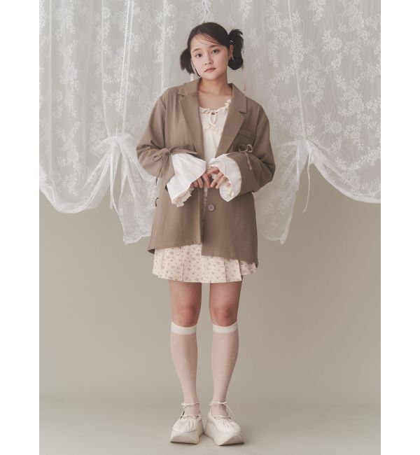 merry jenny「flowerリボンプリーツミニスカート」|スカート|