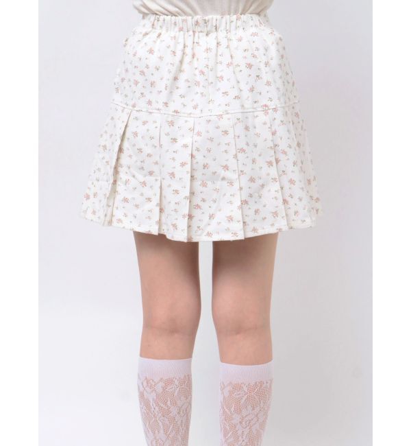 merry jenny「flowerリボンプリーツミニスカート」|スカート|