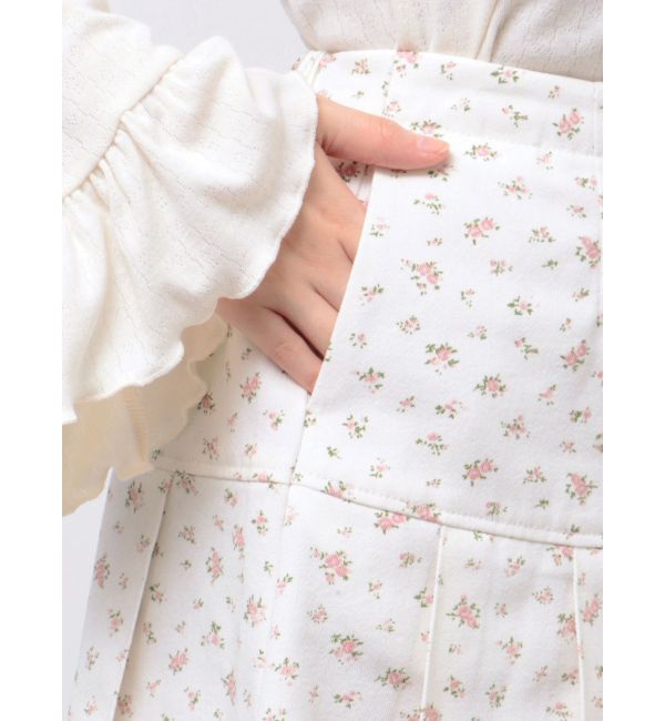 merry jenny「flowerリボンプリーツミニスカート」|スカート|