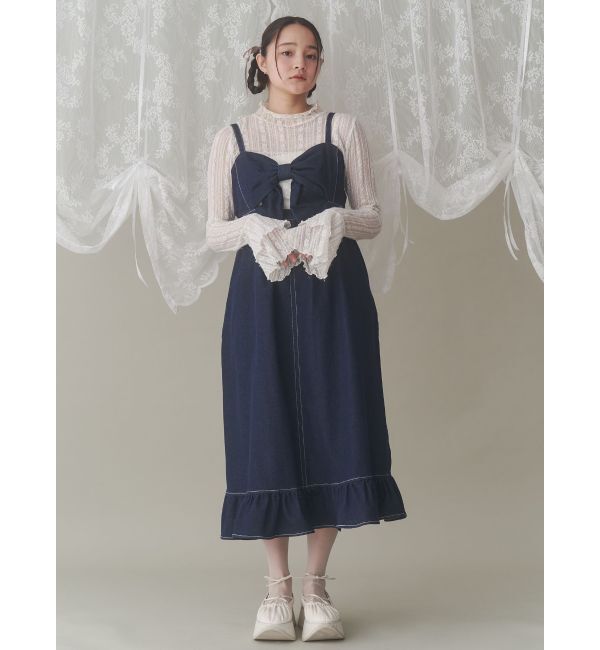 merry jenny「レースアップギャザー厚底シューズ」|その他|