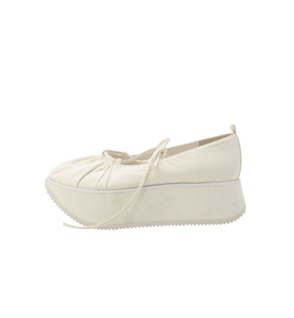 merry jenny「レースアップギャザー厚底シューズ」|その他|