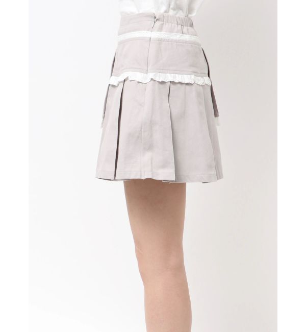merry jenny「フリルレイヤードプリーツスカート」|スカート|