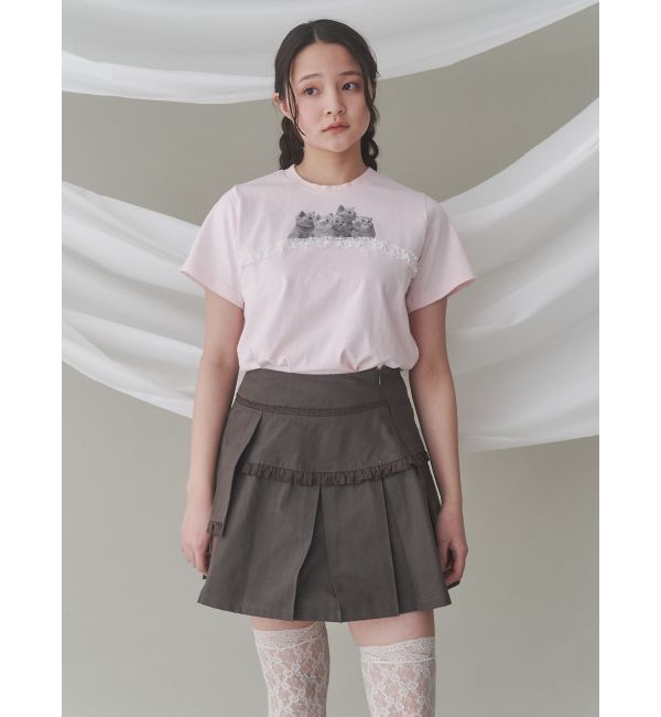 merry jenny「フリルレイヤードプリーツスカート」|スカート|