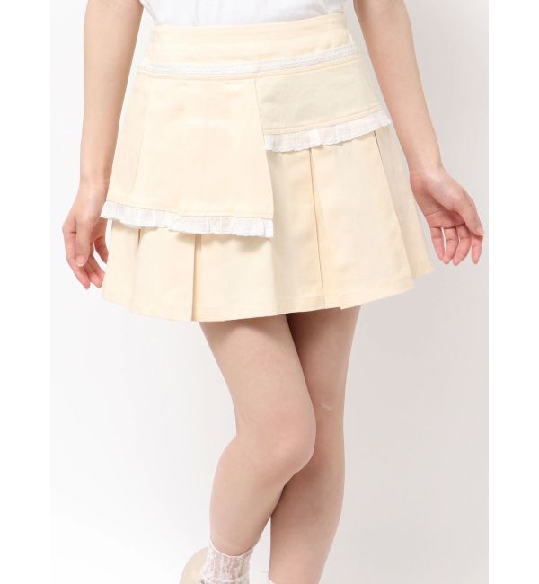 merry jenny「フリルレイヤードプリーツスカート」|スカート|