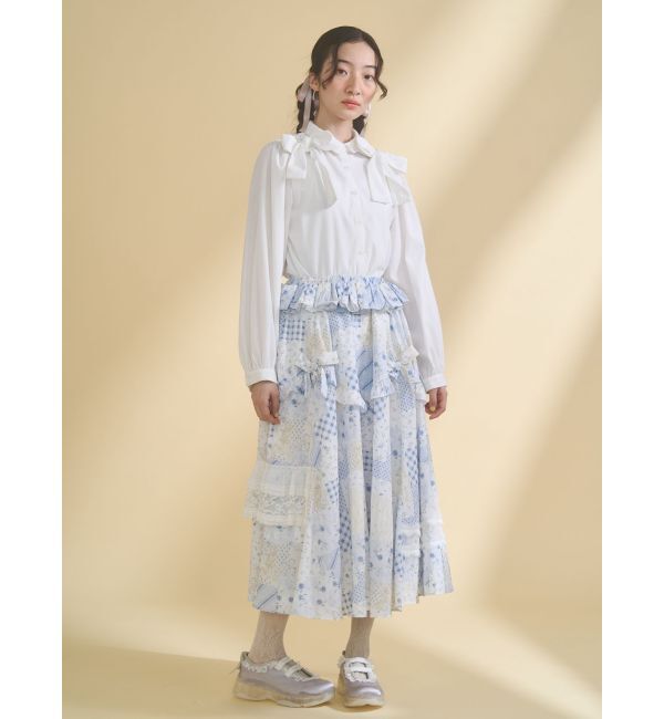 merry jenny「double ribbon blouse」|シャツ・ブラウス|