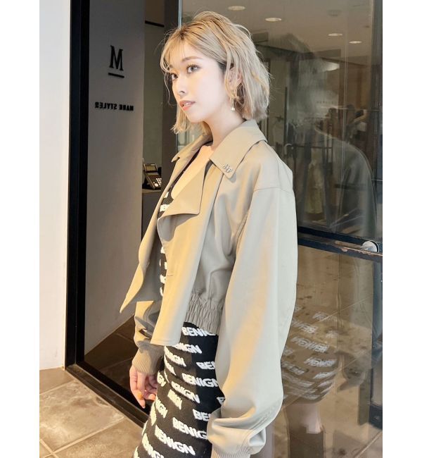 GYDA「GGチェーンショートジャケット」|ブルゾン・スタジャン|