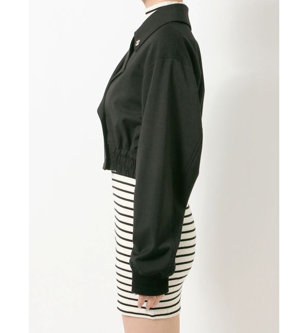 GYDA「GGチェーンショートジャケット」|ブルゾン・スタジャン|