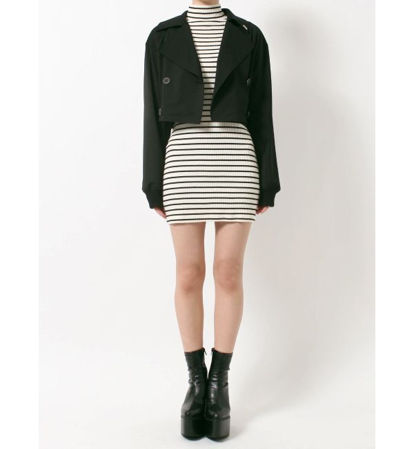 GYDA「GGチェーンショートジャケット」|ブルゾン・スタジャン|