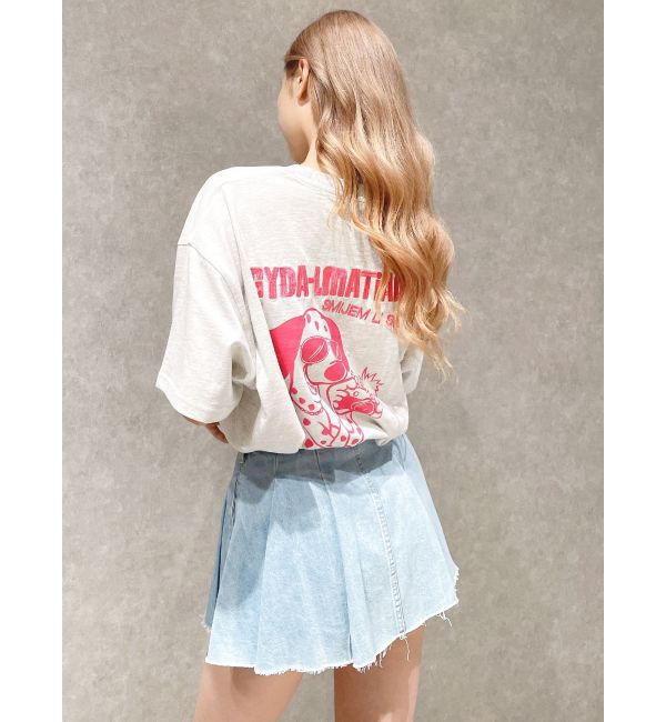 GYDA「タックプリーツ デニムスカートライクショートパンツ」|スカート|