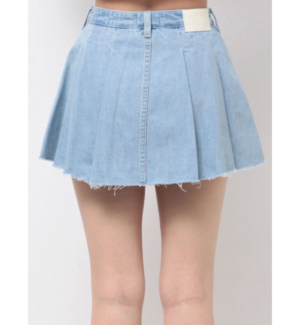 GYDA「タックプリーツ デニムスカートライクショートパンツ」|スカート|