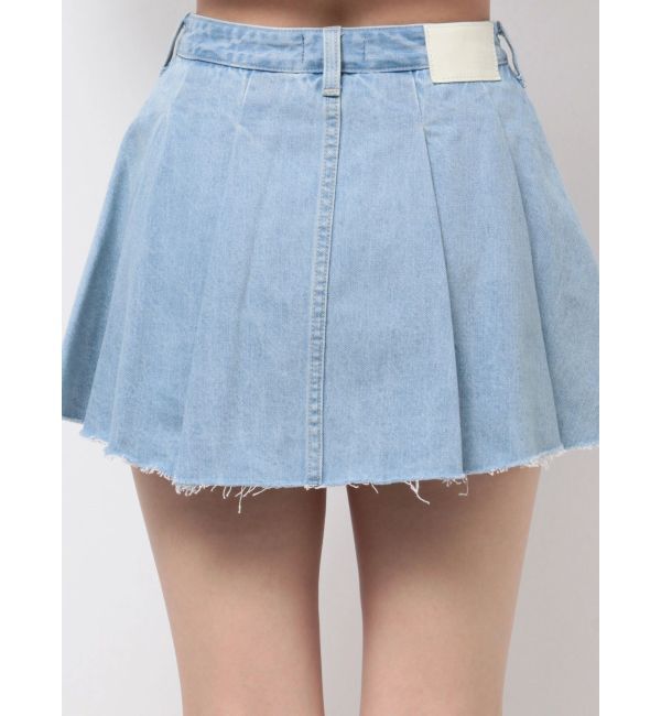 GYDA「タックプリーツ デニムスカートライクショートパンツ」|スカート|
