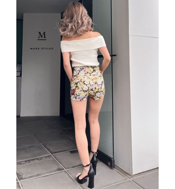 GYDA「ハイウエストボタン stretchy カラーショートパンツ」|その他|