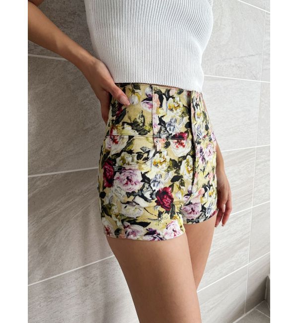 GYDA「ハイウエストボタン stretchy カラーショートパンツ」|その他|