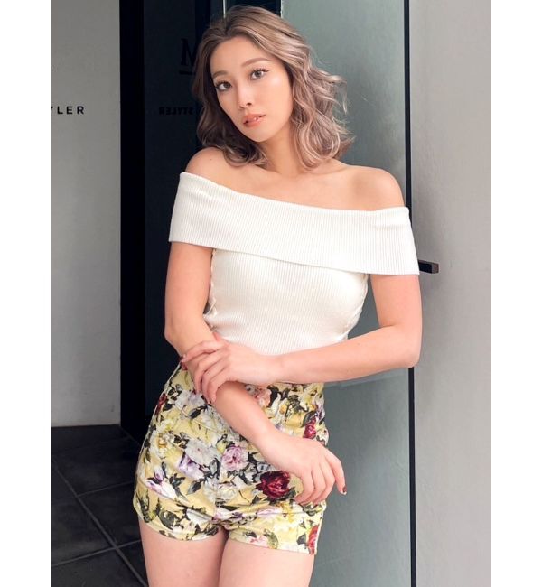 GYDA「ハイウエストボタン stretchy カラーショートパンツ」|その他|