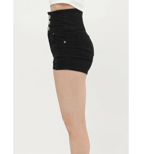 GYDA「ハイウエストボタン stretchy カラーショートパンツ」|その他|