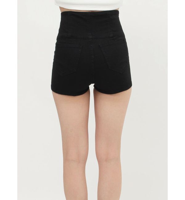 GYDA「ハイウエストボタン stretchy カラーショートパンツ」|その他|