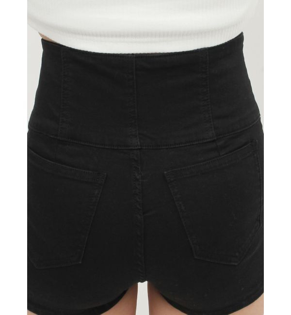 GYDA「ハイウエストボタン stretchy カラーショートパンツ」|その他|