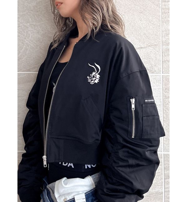 GYDA「NO COFFEE NO GYDAショートMA1」|ブルゾン・スタジャン|