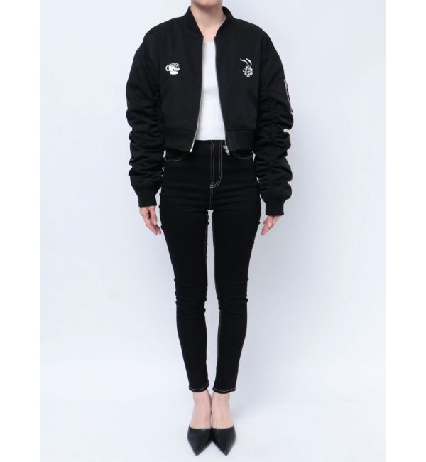 GYDA「NO COFFEE NO GYDAショートMA1」|ブルゾン・スタジャン|