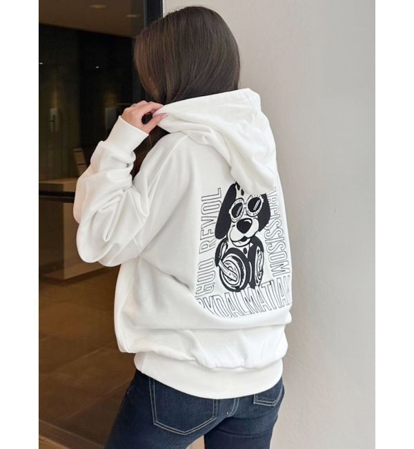 GYDA「HEADPHONE GYDALMATIANスウェットパーカー」|パーカー|