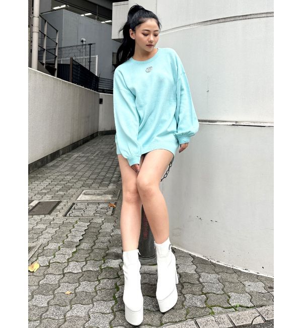 GYDA「GDロゴLOOSEモチーフニットトップス」|ニット・セーター|